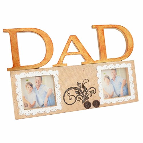 Giftgarden Photo Frame - New Resin Picture Frames Beautiful DAD Multi Photo Frames for Home Decor Frames 2x2-Inch