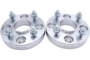 TAKPART 2pcs 25mm Distanziali 4x108mm Hubcentric Forgiato Ruote Kit Distanziale Con 8olts M12x1.5 Hub Bore 63.4mm per Ford Tutti i Modelli