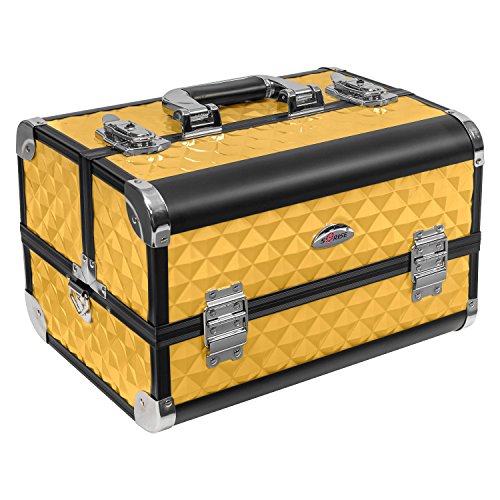 Beauty Case 21 Liter Kosmetikkoffer Spiegelkoffer 4 Fächer - Farbauswahl