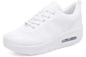 Sisttke Sneakersy damskie, outdoorowe, lekkie, oddychające, na platformie, buty rekreacyjne, buty sportowe, z siateczki, buty do biegania po ulicy