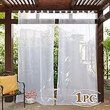 LICHT FILTERN - Dieser transparente Vorhang lässt die Frischluft hinein, gleichzeitig filtern er ein Teil vom Sonnenlicht. Dazu schaffen einen relativ privaten Raum, damit Sie Ihre Aktivitäten draußen genießen können.