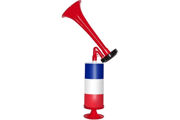 Corne De Brume Manuelle Supporter France | Bleu • Blanc • Rouge | Klaxon | Qualité Premium | Equipe de France | Champion du Monde | Football | Rugby | Accessoire | Cocorico | OriginalCup®