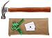 Produktbild Langxun Papa Geschenke -"PAPA-Danke, dass du mir gefallen hast, mein Leben aufzubauen" Gravierter Holzgriff Stahlhammer | Ideale Vatertag Geschenke, Papa Geburtstag Geschenke von Tochter und Sohn