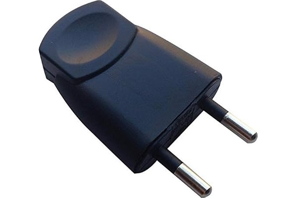 Zenitech DIO043054 Fiche mâle 2 pôles Noir