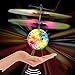 Produktbild sunnymi Bunt Induktion Flugzeug Fliegen Ball, Kinder LED Licht Spielzeug, Elektro Infrarot Sensor Weihnachten Hubschrauber,Puzzle Bildung Spielzeug, Geeignet für: Alter 8+ (Weiss, 11.3 x 5cm)