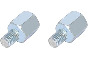F FIERCE CYCLE 2Stk. 10mm Linksgewinde auf 8mm Linksgewinde Motorrad Rückspiegel Adapter
