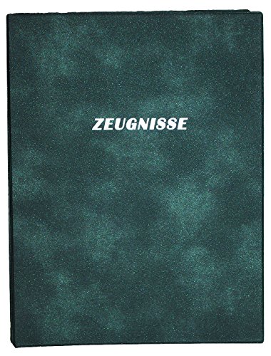 Preisvergleich Produktbild Unbekannt Zeugnisringbuch A 4 Zeugnisse - Zeugnis Dokumente Mappe Zeugnisheft grün uni