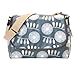 OiOi Changing Bag - The Messenger - Slate Retro Circular Floral