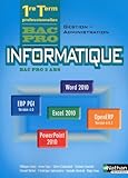 Image de Informatique - 1re/Term Bac pro Gestion-Administration office 2010 et PGI