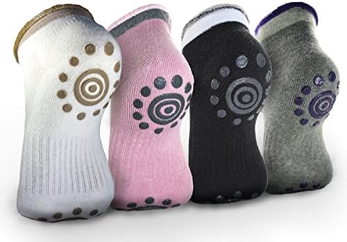 Best Non -Slip Skid Yoga Pilates Socks with Grips Cotton for Women