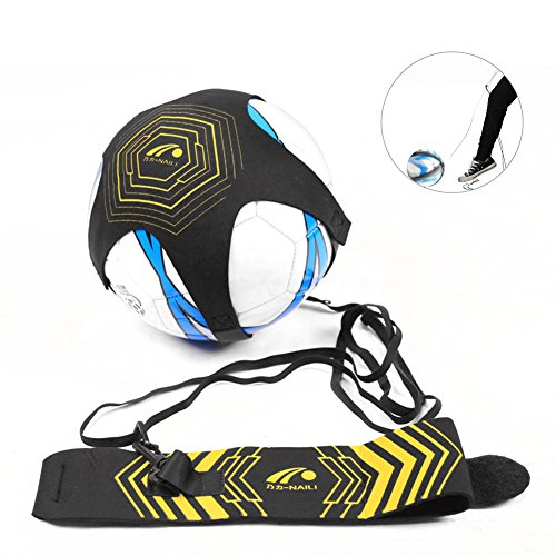 Mallalah Football d'entraînement Ceinture Réglable Accessoire de Ballon d'entrainement de Football Piquets de Slalom pour Enfant et Adulte, Contrôle, Kick Pratique, Tournage, Lancer