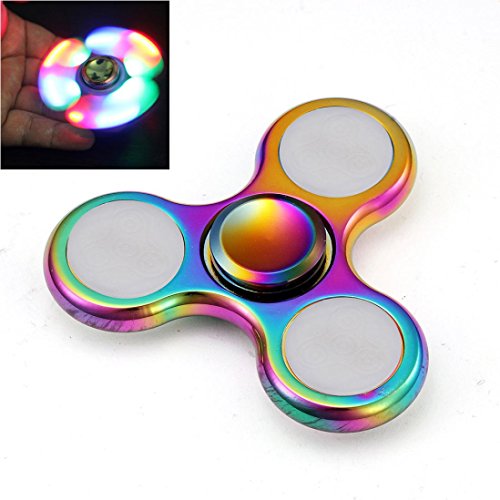 Saingace LED-Licht Fidget Hand Spinner Torqbar Finger Spielzeug EDC Focus Gyro - 5