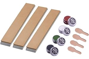 ‎BACHER BACHER Strop 3szt. do systemów ostrzenia kątowego Ganzo, Apex Edge, Ruixin i KKmoon w zestawie Pasty Polerskie