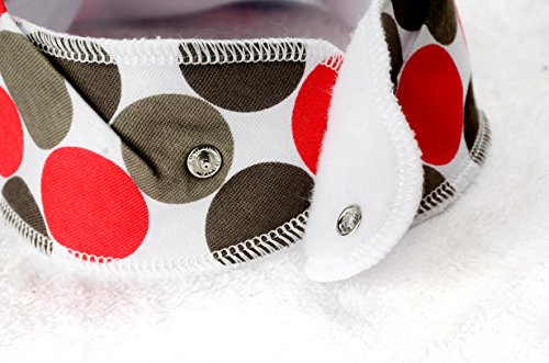 iNeibo Baby Dreieckstuch Lätzchen Spucktuch Mit Druckknöpfen, 100% saugfähige und weiche Baumwolle Halstücher, Multifunctional, Wasserdichte TPU Auskleidung für 0-3 Jahre (Unisex) - 3