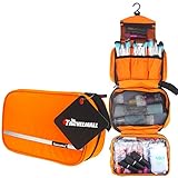 TRAVELMALL-Neceser Impermeable de Nylon Negro,maquillaje cosmetico y multifuncional -Ideal para viaje u camping-Satisfaccion garantizada (Verde claro)