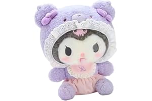 YFDSXKMZ Kuromi Plush Figure Kuromi Plush Toy Stuffed Animal Pillows Hug Pillow Cushion Decoration Ornaments Stuffed Animal Plush Toys gifts for Children and Girls 20cm