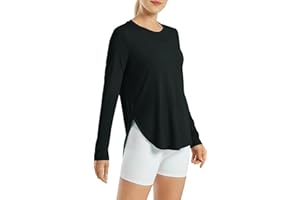 G4Free Sport Shirts für Damen Sonnenschutz Shirt UV Schutz Langarmshirt UPF 50+ Sportshirt Rashguards Yoga Ausbildung Draussen Gym Laufshirt