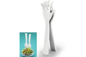 Bootoow - Cubiertos para ensalada (2 unidades, plástico, 26,5 cm), color verde