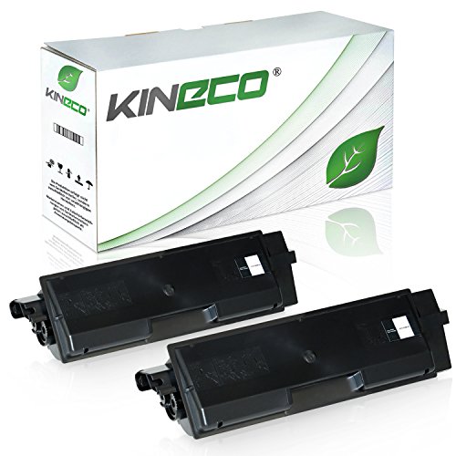 2 Toner kompatibel zu Kyocera TK-580 TK580 für Kyocera FS-C5150DN, Ecosys P6021cdn - 1T02KT0NL0 - Schwarz je 4.000 Seiten