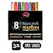 Produktbild Flüssigkeit Kreide Markierungen Stifte mit Löschbar Tinte und 3MM reversibel Tipps 8 Pack Neon-Farben mit 32 Frei Tafel Etiketten durch Crafts 4 ALL.