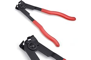 WENRERO Pinza Manicotti Asse con Pinza per Fissaggio ad Orecchio in Acciaio al Carbonio 235MM Pinze per Fascette Stringitubo Pesanti Pinza per Bagagliaio per Collari Tubi del Carburante Radiatori