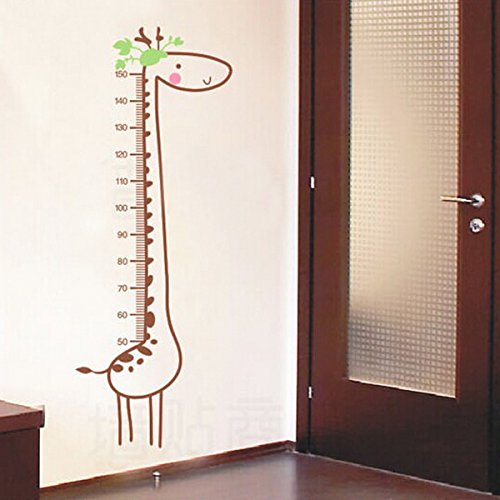 Possbay 700x500mm Lovely Giraffe Child Decor Remove Wall Sticker Decoration Kids Height Chart Measure