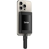 Lexar SL500M harici SSD, 1 TB, manyetik setli, SSD, taşınabilir, USB3.2 Gen2x2, 2000 MB/s'ye kadar okuma hızı, harici katı ha