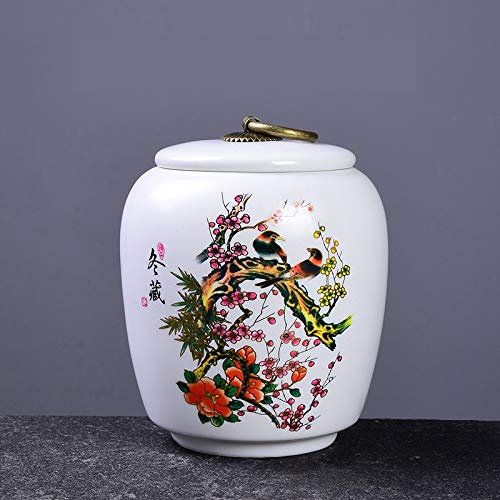 gousheng Kanister Familie GlüCk Dosen Verschlossene Dosen Versiegelt Deckel Kanister Gesetzt SalzbehäLter Nahrungsmittel, SüßWaren, Tee, GewüRze 12 * 9Cm