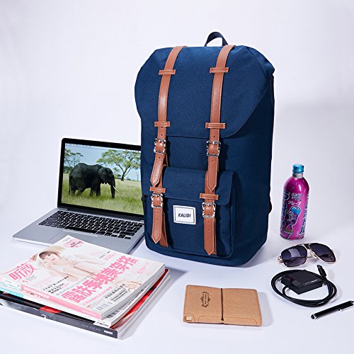 KALIDI 17 Zoll Laptop Rucksack Backpack Schulrucksack für bis zu 15.6 zoll Laptop Notebook Computer Arbeit Campus Studenten Outdoor Reisen Wandern mit Großer Kapazität - 7