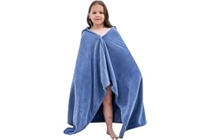 Fayscingo Baby Badetuch mit Kapuze Kinder Decke mit Kapuze für Kleinkinder Dickes Saugfähiges Großes Schwimmen Duschponcho Handtuch für Jungen Mädchen