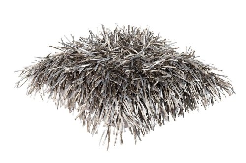 Indoor Fransen KISSEN „Oslo – Dunkelgrau“ Kopfkissen Sofakissen Dekokissen 45cmx45cm inkl. Füllung - 5
