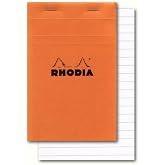 Rhodia &Ccedil;izgili Bloknot, Turuncu, 148x105 mm