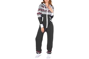 H&F Girls Womens Ladies Aztec Print Hooded Zip Up Zipped Onesie Jumpsuit Plus Size XL XXL XXXL XXXXL XXXXXL 8-22