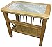 Produktbild AnBerCraft matt Lackiert Produktreihe Beaumont grau Tile Top Einlage Magazin Tisch, Holz, Eiche Natur