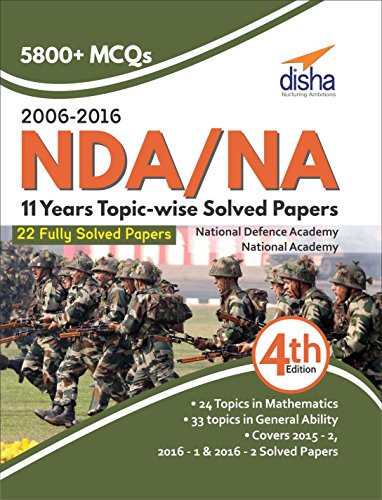 NDA/NA 11 years Topic-wise Solved Papers (2006 - 2016) RS.350 (50.00% Off) - Amazon