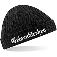 Beechfield Unisex Trawler Beanie bestickt mit Gelsenkirchen oder Wunschtext