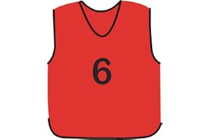 PROSTYLE SPORTS NUMBERED FOOTBALL MESH TRAINING SPORTS BIBS (1-10 OR number of your choice)-Front Only