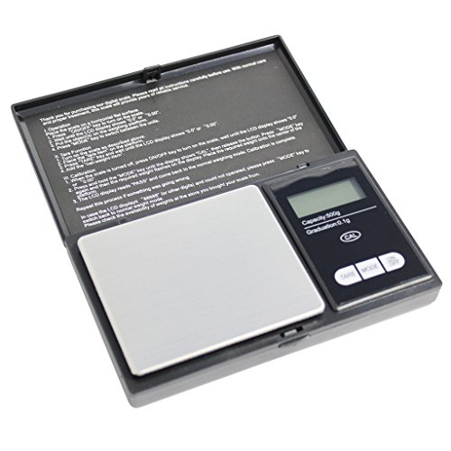 Accurate Weight Schwarz Signature Serie digitale Miniatur-Waage, bis 500g in 0.1 Gramm-Einheiten By KurtzyTM - 2
