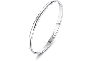 KRFY S925 Bague en Argent pour Femme Homme 18K Plaqué or Blanc pouce uni Doigt Empilable Déclaration Bague Dômes Haut poli Fiançailles éternité Alliance Bague