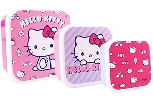 Vadobag Snackbox (3 piezas) Hello Kitty Fresh Bites 6x12x12 cm