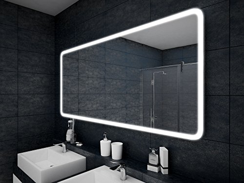Design Badspiegel mit LED Beleuchtung Wandspiegel Badezimmerspiegel nach Maß - 2