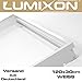 Produktbild LUMIXON LED Panel Rahmen Gehäuse Aufbaurahmen Aufputz-Rahmen Aluminium (Weiß Emailliert, 120x30)