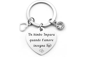 CIDENBIO Idee Regalo Insegnanti Portachiavi Regalo Maestre Fine Anno Regalo per Insegnante Regalo Laurea Regalo Insegnante Regalo Fine Anno Maestre Maestra Maestro Professori Professoressa