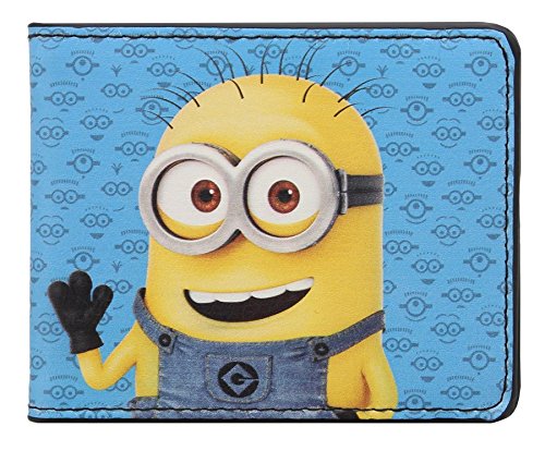 Price comparison product image Despicable Me Waving Minion Bi-Fold Wallet Blue