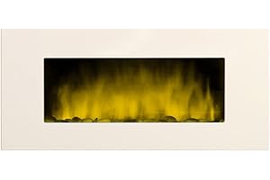 CHEMIN'ARTE Cheminarte chimenea eléctrica 2000w con mando a distancia blanco white loft xxl