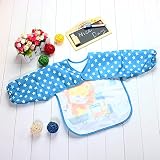 Lätzchen Ärmeln-Lätzchen Mit Tier Abwischen Waschbar Wasserdichter Weicher Stoff Ärmellätzchen schnürt Bib Latz Baby Kinder - 3