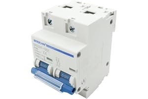 ANCLLO Disyuntor fotovoltaico de CC HSB6C-DC 2 Polos DC500V 125A Sistema Conectado a la Red de células solares Disyuntor fotovoltaico Instalación en riel DIN de 35 mm