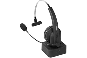 LogiLink BT0059 – BT Mono headset med laddningsstation, mikrofon svart standard