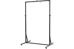 Sonic Energy Gong Ständer – Zubehör für Gongs und Tam Tams bis 101 cm – Höhenverstellbar bis 225 cm – Pulverbeschichteter Stahl, schwarz (TMGS-3)