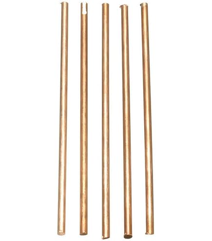 Barres De Cuivre Pur 99.9% - 5 Pièces, Diamètres 5/8/10 Mm, Longueur 100 Mm, Pour DIY Et Artisanat